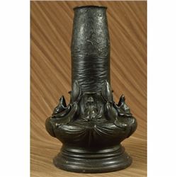 NUDE LADY VASE BRONZE SCULPTURE BY AUGUSTINE MOREAU