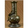 Image 4 : NUDE MAN BY MOREAU BRONZE VASE SCULPTURE FIGURINE