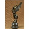 Image 3 : Signed Carrier Angel Carrying Nude Female Bronze Sculpture Greek Mythology Decor