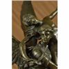 Image 5 : Signed Carrier Angel Carrying Nude Female Bronze Sculpture Greek Mythology Decor