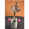 Image 2 : Young Girl Mid Dance Pose Bronze Figurine Statue Preiss