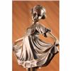 Image 3 : Young Girl Mid Dance Pose Bronze Figurine Statue Preiss
