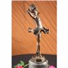 Image 3 : SIGNED PREISS CLASSY GIRL BALLERINA BRONZE STATUE FIGURINE MARBLE SCULPTURE