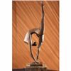 Image 2 : Modern Mid Century Abstract Bronze Ballerina Figure Sig