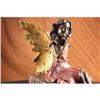Image 5 : Valentine Angel Holding Flower Bronze Figurine Book-End