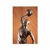 Image 4 : BASKETBALL REAL BRONZE FIGURE MARBLE AWARD SPORT PLAYER SCULPTURE ART