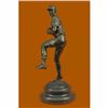 Image 2 : Bronze Sculpture Baseball Lover Marble Base Statue Gift Pitcher Major League Trophy