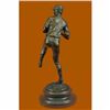 Image 3 : Bronze Sculpture Baseball Lover Marble Base Statue Gift Pitcher Major League Trophy