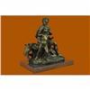 Image 4 : Signed French Artist Barye Roman Gladiator Sitting on Horse Bronze Sculpture