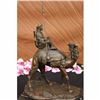 Image 2 : RARE LEONARD CAMEL RIDER POMPEIAN BRONZE BOOKEND LOST WAX HAND MADE