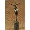Image 1 : SIGNED JUNO BRONZE SCULPTURE CUBISM NUDE GIRL ABSTRACT MODERN ART STATUE FIGURE