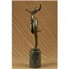 Image 3 : SIGNED JUNO BRONZE SCULPTURE CUBISM NUDE GIRL ABSTRACT MODERN ART STATUE FIGURE
