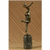 Image 4 : SIGNED JUNO BRONZE SCULPTURE CUBISM NUDE GIRL ABSTRACT MODERN ART STATUE FIGURE