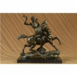 Theseus Fighting the Centaur Bianor by Antoine-Louis Barye Bronze Sculpture