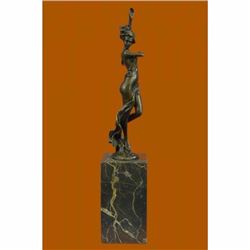 1930s Art Deco Bronze Metal Statue Nude Dancer after Chiparus Figure Female SALE