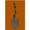 Image 4 : 1930s Art Deco Bronze Metal Statue Nude Dancer after Chiparus Figure Female SALE