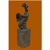 Image 4 : Signed Original J.Erte Sexy Woman with Flair Bronze Sculpture Marble Base Figure