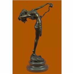 Harriet Frishmuth Nude Beauty Stretching Bronze Sculpture Art Nouveau Deco Gift