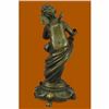 Image 5 : Hand Made Fairy Playing with a Bird Statue, 100% Bronze statues figurine Figure