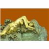 Image 5 : Signed Itasse Sensuous Nude Woman Candy Holder Dish Bronze Sculpture Home Decor