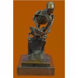 Abstract Modern Art Mini Skeleton by Milo Bronze Sculpture Marble Statue Figure