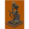 Image 2 : Abstract Modern Art Mini Skeleton by Milo Bronze Sculpture Marble Statue Figure