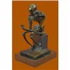 Image 2 : Abstract Modern Art Mini Skeleton by Milo Bronze Sculpture Marble Statue Figure