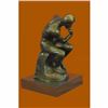 Image 5 : Rodin Thinker Symbol of Philosophy Bronze Sculpture Hot Cast Marble Base Figure