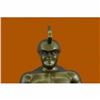 Image 4 : Hot Cast Botero Reproduction Roman Soldier Bronze Sculpture Marble Base Figurine