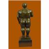 Image 3 : Handcrafted Cubby Male Bronze Sculpture Signed Original Milo Marble Figurine Art