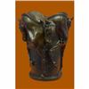 Image 2 : Art Deco Nouveau 4 Horsed Vase Signed Original Milo Bronze Sculpture Statue Gift