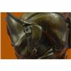 Image 5 : Art Deco Nouveau 4 Horsed Vase Signed Original Milo Bronze Sculpture Statue Gift