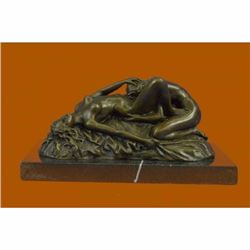 Signed Lambeaux Two Lesbian Girl Hot Cast Bronze Sculpture Marble Figurine Sale