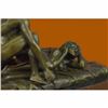 Image 5 : 2 pcs Original Signed Patoue a Couple Having Sex Bronze Sculpture Marble Statue