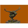 Image 5 : Signed Original Miguel Lopez (Milo) The Athlete Bronze Sculpture Figurine Figure