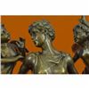 Image 5 : Signed Original Cegazo Depicts of Woman and 2 Cherub Bronze Sculpture Statue Art