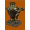 Image 2 : AUGUSTE MOREAU FRENCH FIGURAL BRONZE CHERUB VASE ART NOUVEAU DECO FIGURINE DECOR