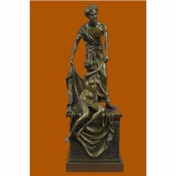 Very Large The Auctioneer by Carl Kauba Bronze Sculpture Marble Base Figurine