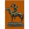 Image 1 : The Scout by Cyrus Dallin Hot Cast Hand Crafted Bronze Sculpture Marble Statue