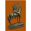 Image 4 : The Scout by Cyrus Dallin Hot Cast Hand Crafted Bronze Sculpture Marble Statue