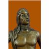 Image 5 : Fritz Berman Native Indian Prince Bronze Sculpture Marble Base Figurine Figure