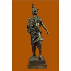 Emile Picault Bronze Figure Roman Warrior Le Devoir Sculpture Marble Statue Gift
