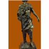 Image 5 : Emile Picault Bronze Figure Roman Warrior Le Devoir Sculpture Marble Statue Gift