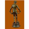 Image 3 : Taking a Bow by Besserdich Bronze Sculpture Marble Base Figurine Figure Hot Cast