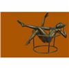 Image 1 : Signed Original Nick Nude Female Abstract Mid Century Bronze Sculpture Statue