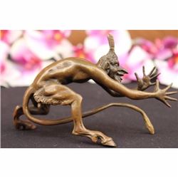 Vienna Bronze Bergman Satyr Devil Sculpture Figurine Statue Decor