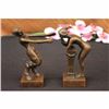Image 1 : COLLECTABLE NUDE LOVING COUPLE BRONZE STATUE HOT CAST SCULPTURE FIGURINE FIGURE