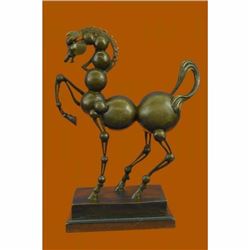 Tribute to Dali Abstract Modern Art Horse Sculpture Marble Base Figurine Figure