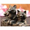 Image 5 : CAT FAMILY BRONZE SCULPTURE STATUE FIGURE FIGURINE ART DECO STATUE