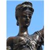 Image 2 : BRONZE BLIND JUSTICE LAW MARBLE STATUE LADY SCALE